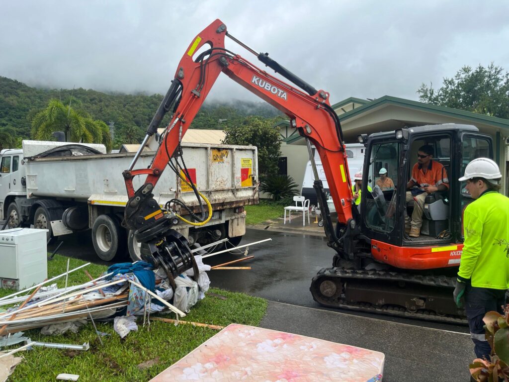 Dynamic Earth Solutions team coordinating disaster relief and civil construction projects in Greenbank.